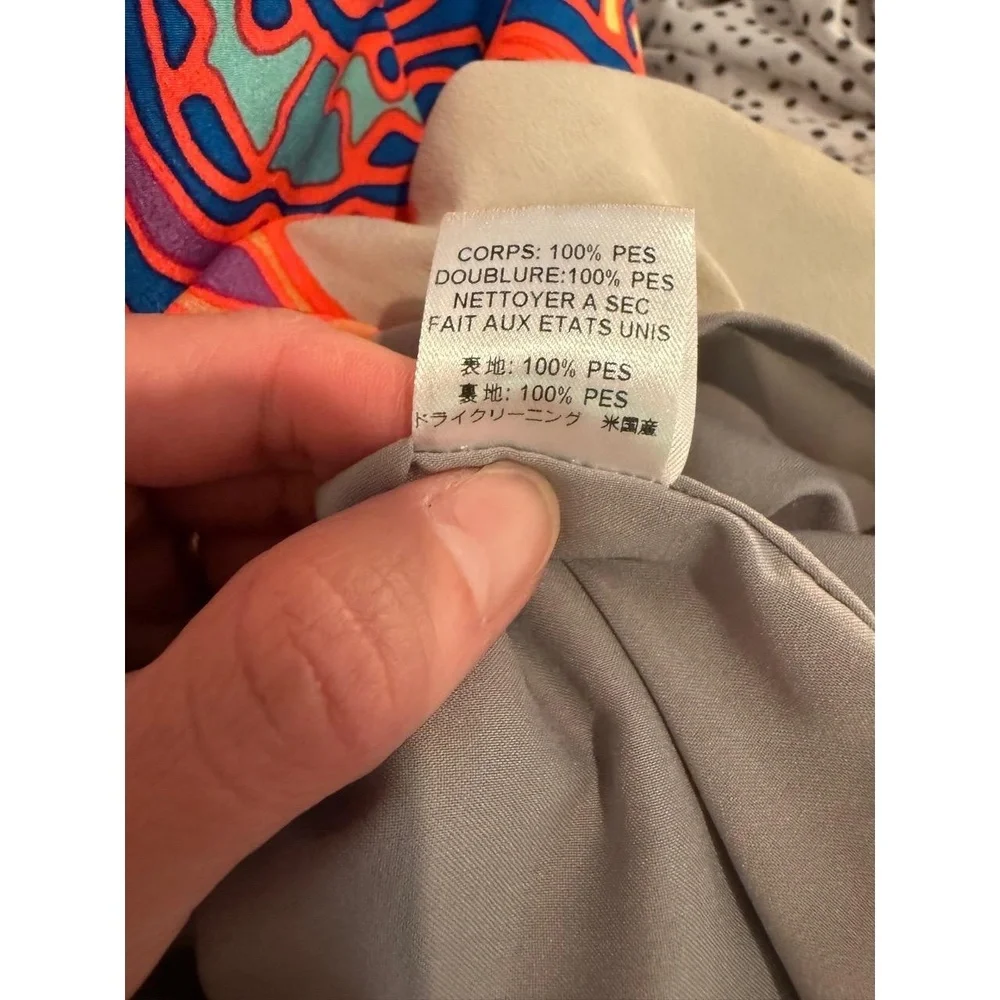 Mara Hoffman Strapless Mini Dress Multi-Color Boho Tribal Print 2 EUC - Picture 11 of 11